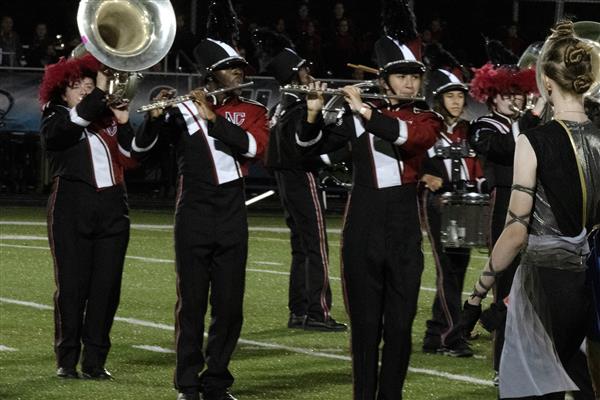 North County High School Marching Band Performing